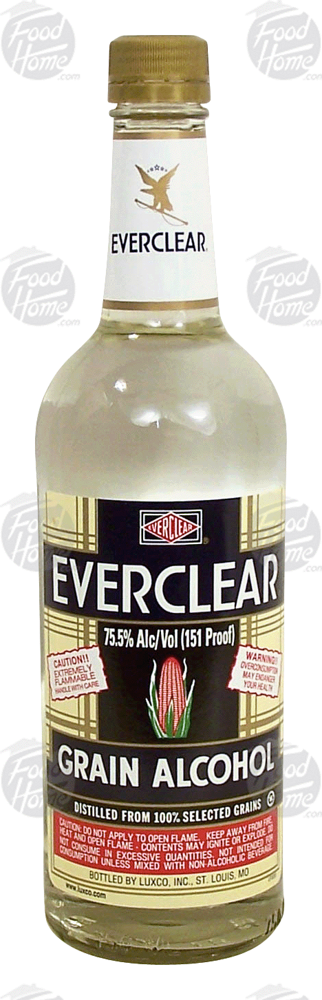 Ever Clear  grain alcohol, 75.5% alc. by vol. Full-Size Picture